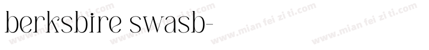 berksbire swasb字体转换
